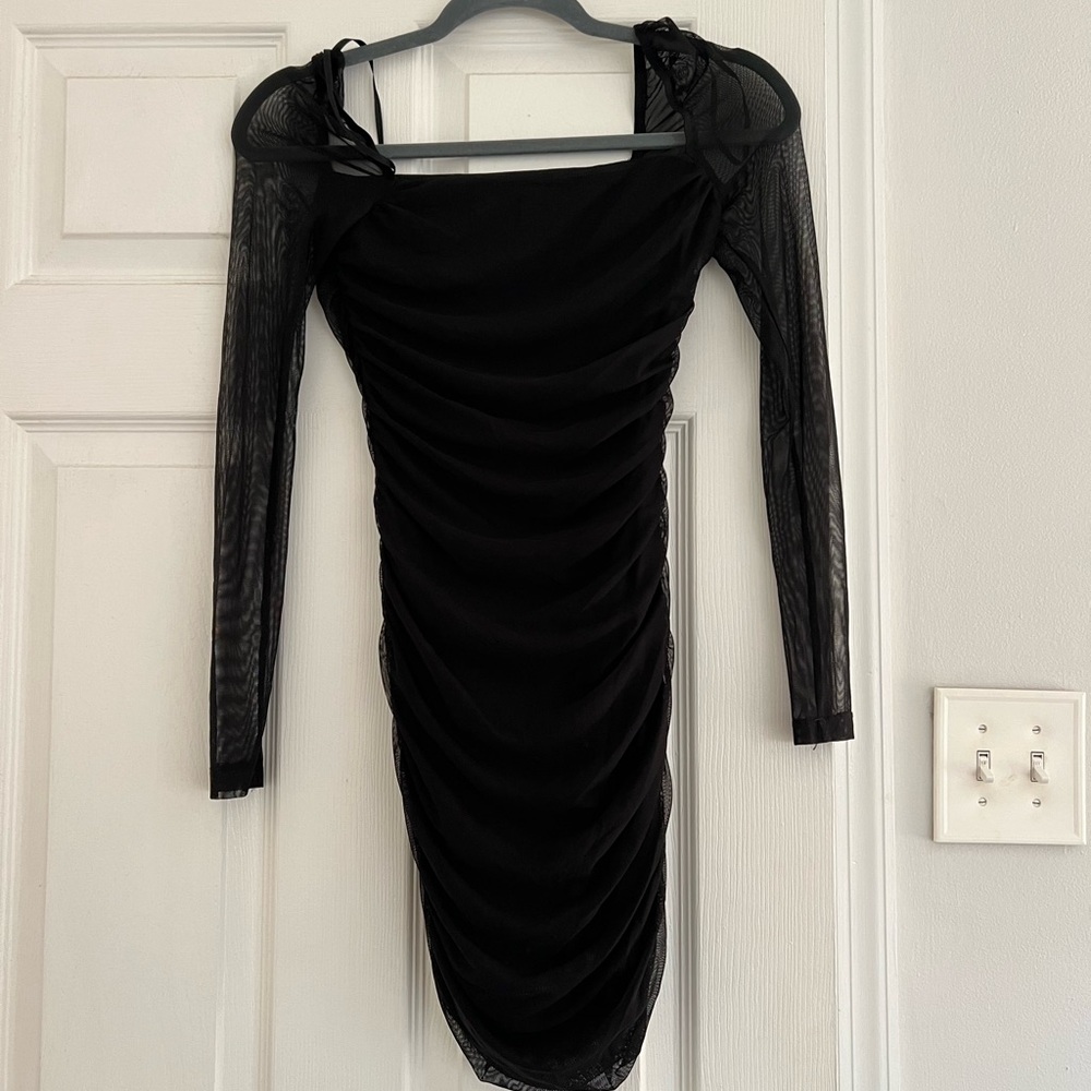 Mini Long sleeve Black Dress